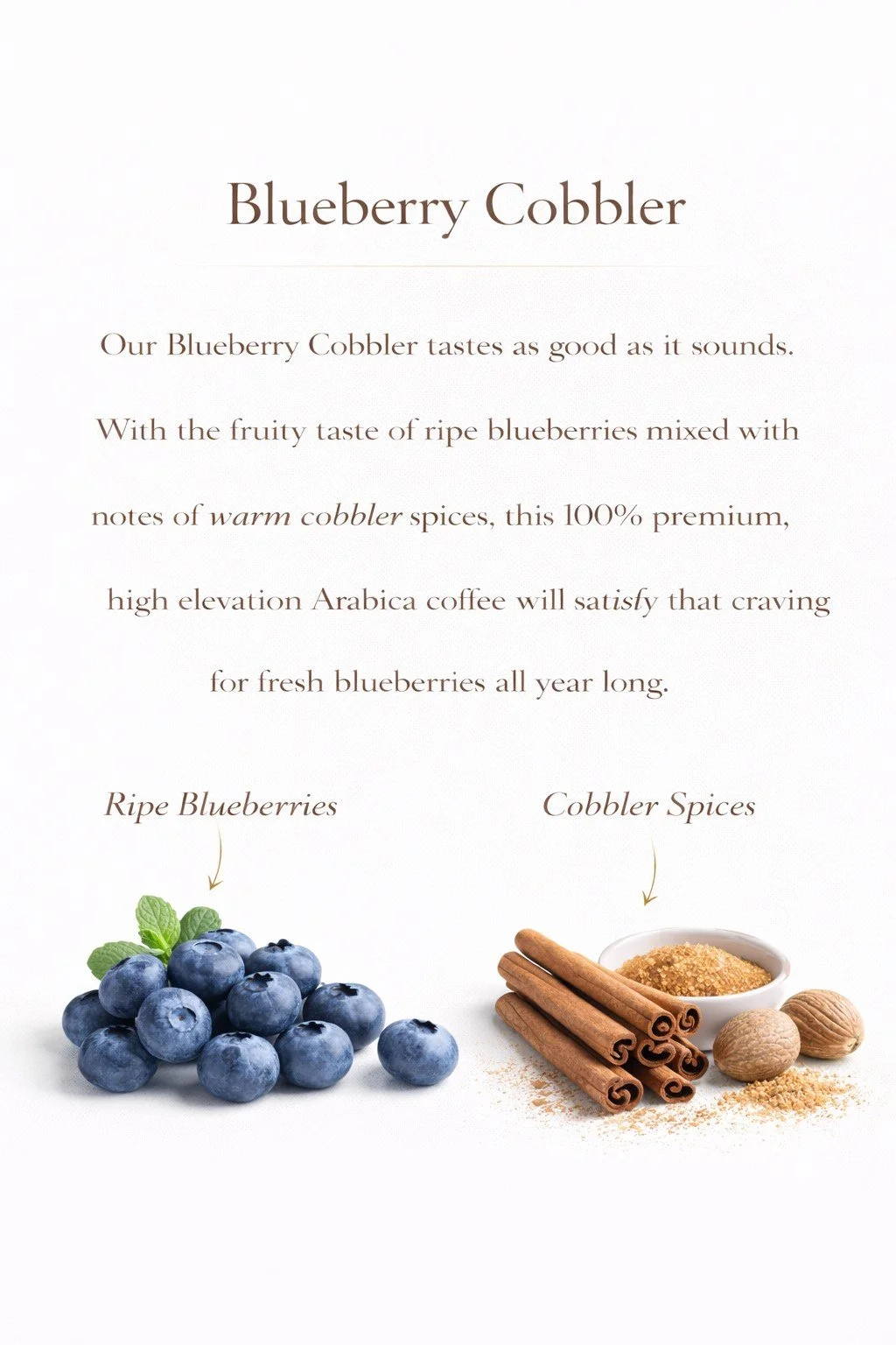 Blueberry Cobbler — Gene Hicks Gourmet Coffee